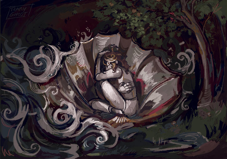 the destruction of venus; a pearl - rendered