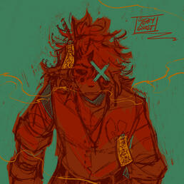 bares his teeth - lined